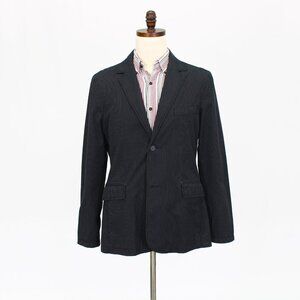 Calvin Klein 40R Black Striped 2-Button Sport Coat Blazer Jacket P380